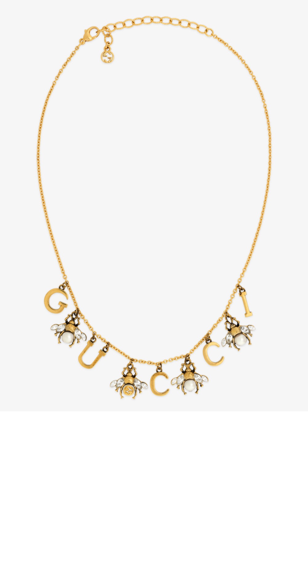 구찌 진주 장식 목걸이 691403