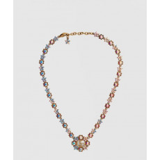 구찌 크리스털 꽃 목걸이 753805
