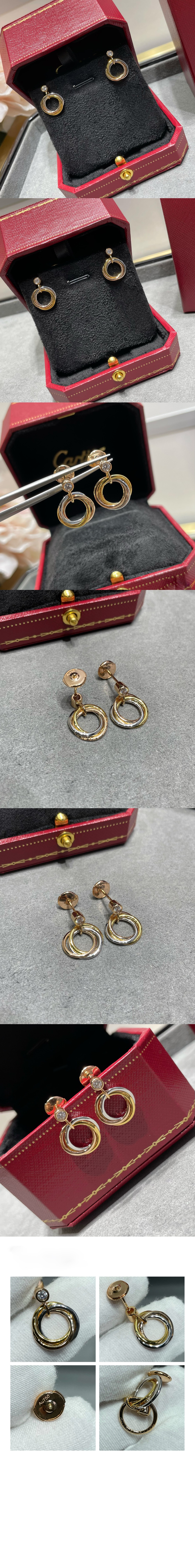 까르띠에 트리니티 이어링 B8301462