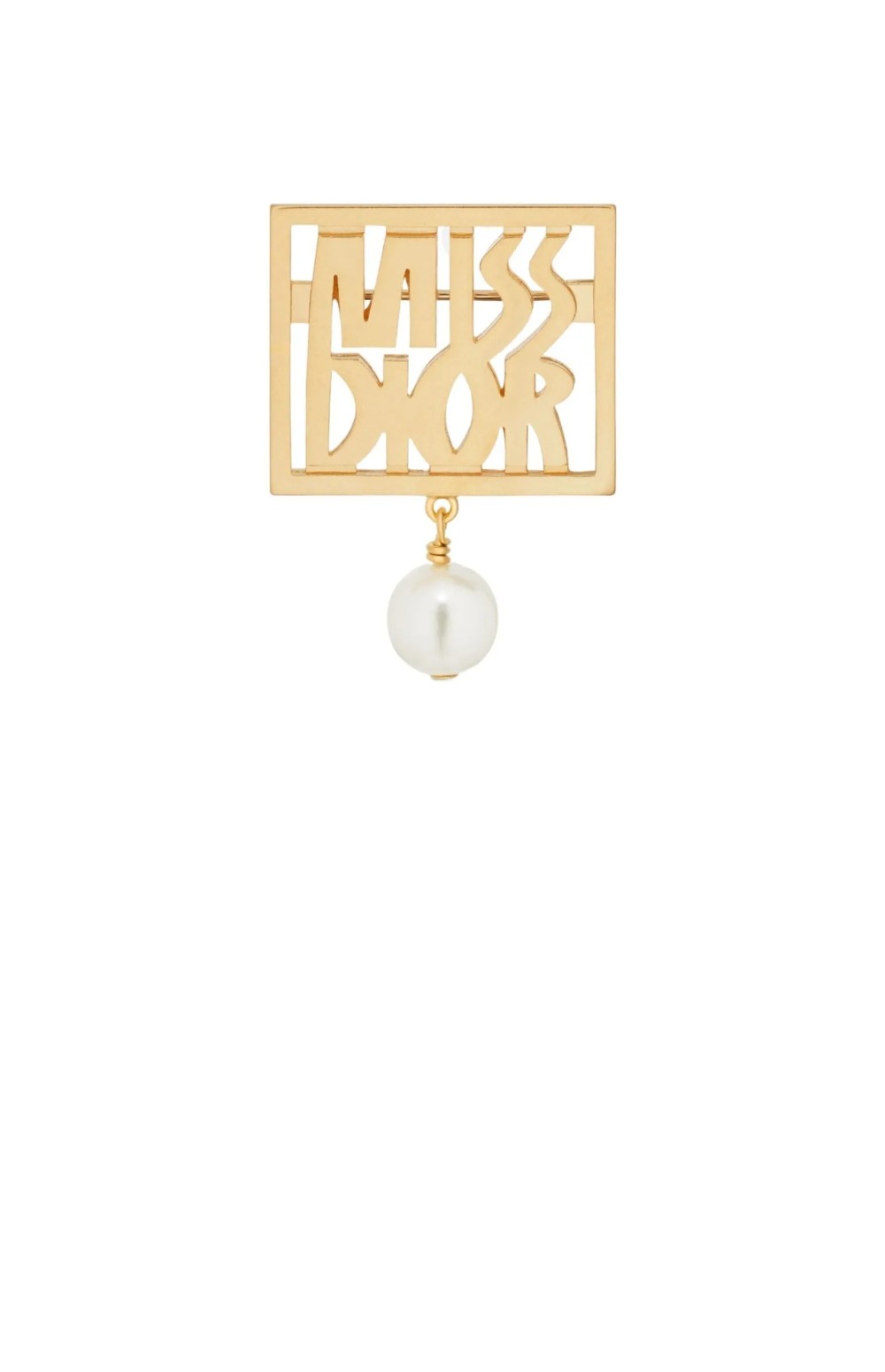 디올 레터링 장식 브로치 V1407