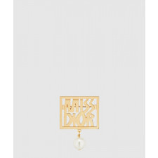 디올 레터링 장식 브로치 V1407