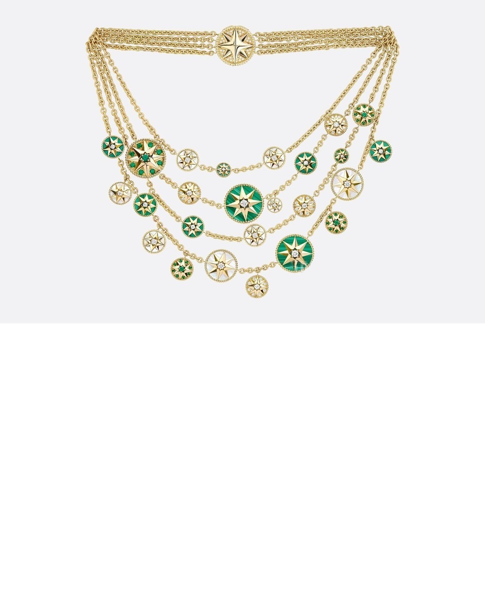 디올 Rose des Vents 플래스트런 목걸이 JRDV9