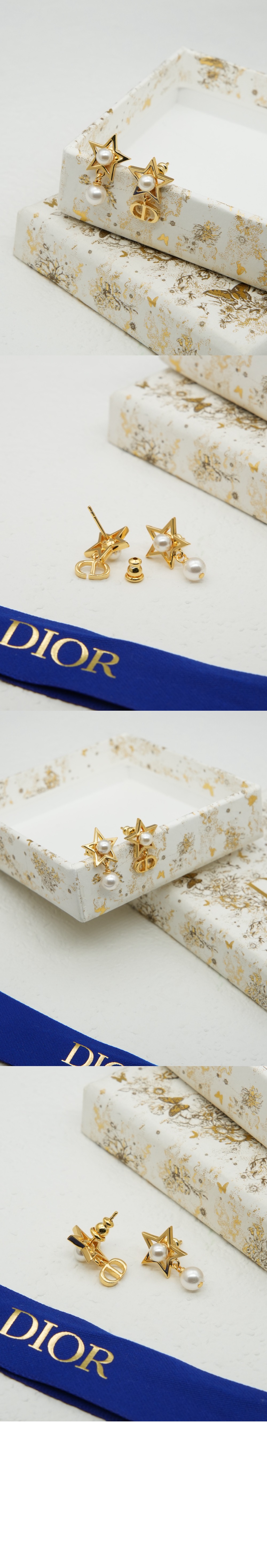 디올 Petit CD Lucky Charms 귀걸이 E4154