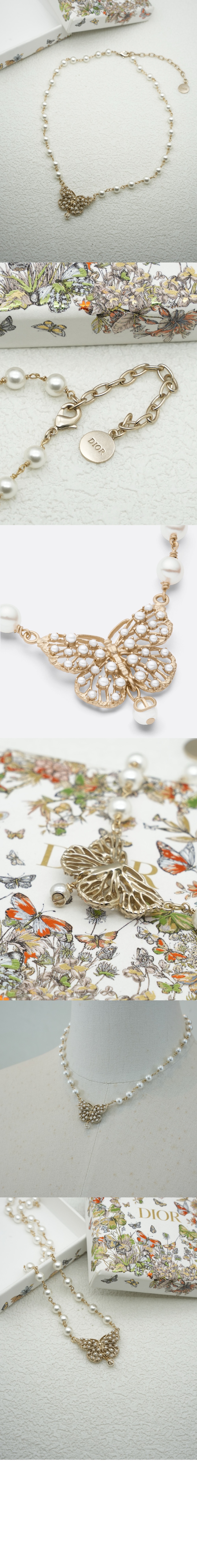 디올 Toile de Jouy Papillon 목걸이 N3272