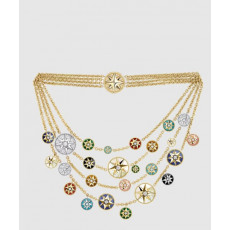 디올 Rose des Vents 플래스트런 목걸이 JRDV9