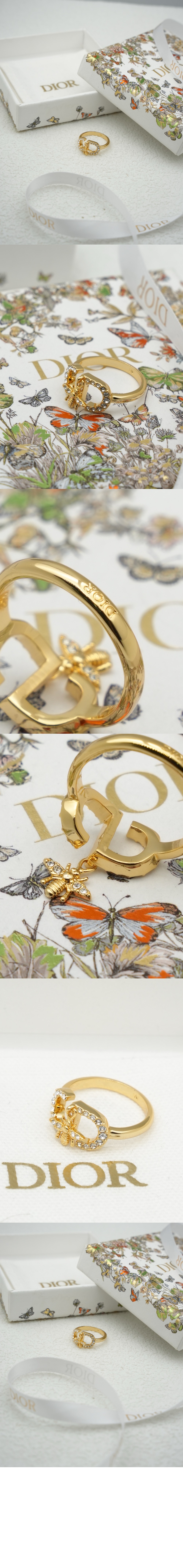 디올 Petit CD Bee 반지 R2506