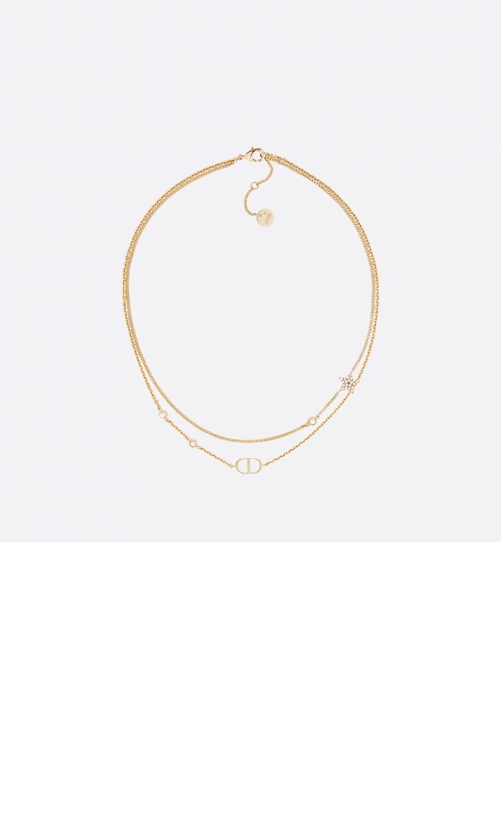디올 Petit CD 더블 목걸이 N1155