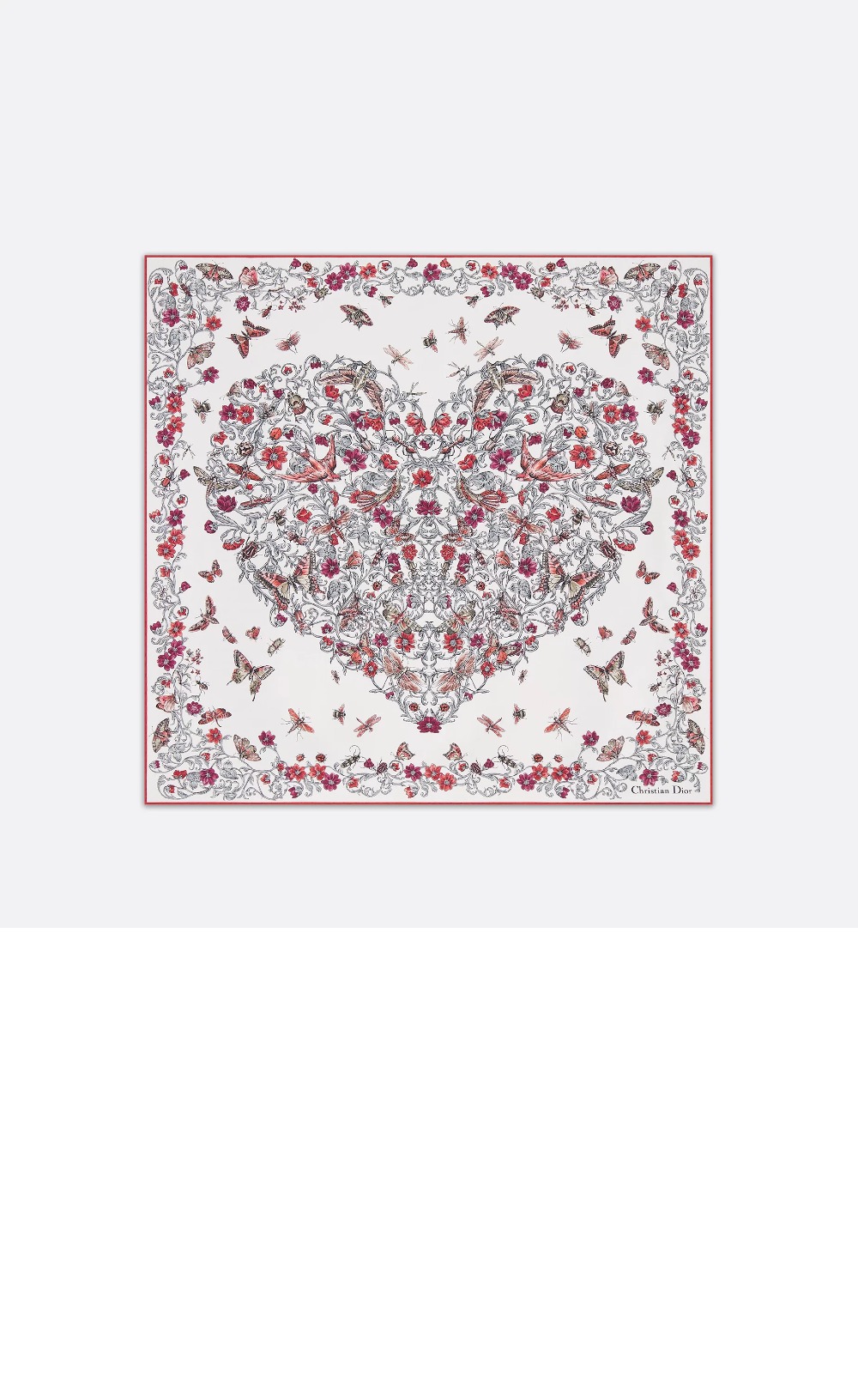 디올 Dioramour Cœur des Curiosités 70 스퀘어 스카프 51DAM