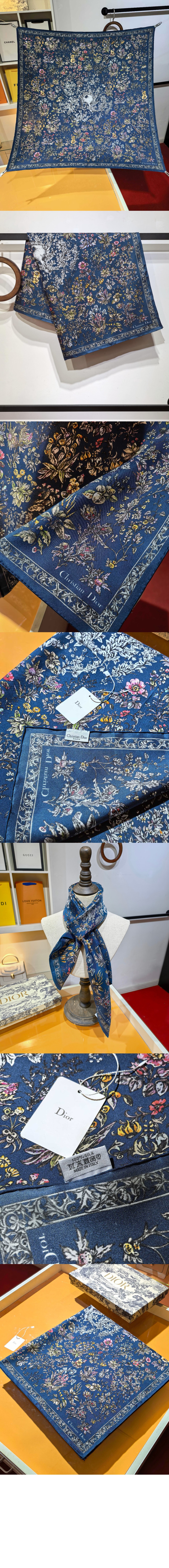 디올 Millefiori Unicorn 90 스퀘어 스카프 51UNI