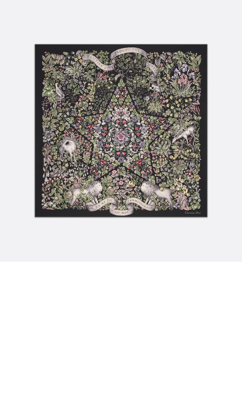 디올 Around the World 90 스퀘어 스카프 51STE