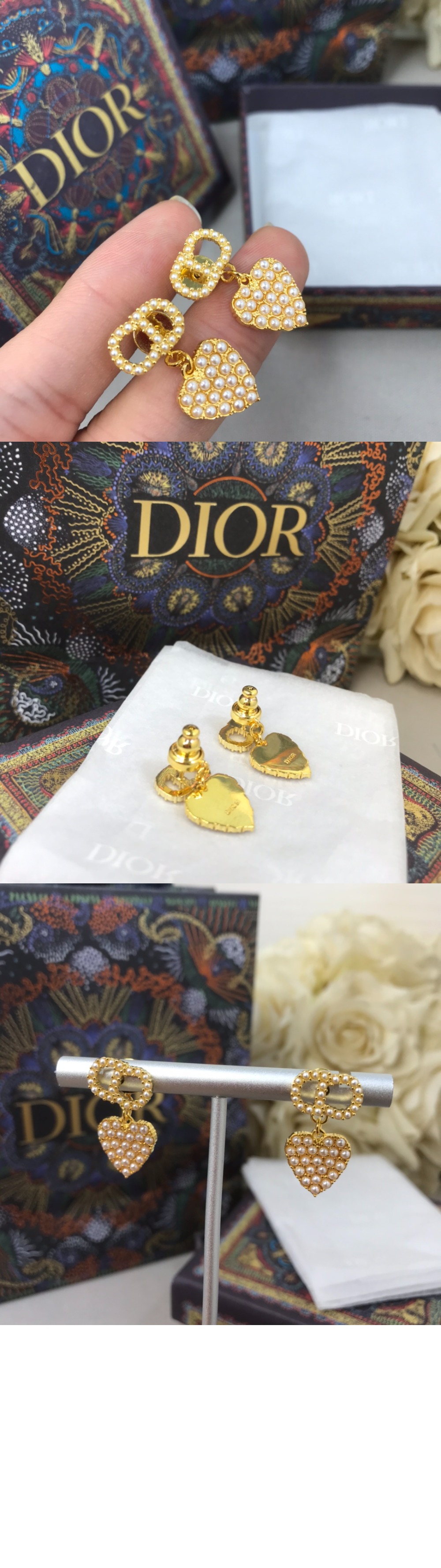 디올 CD 싱 귀걸이 E1146