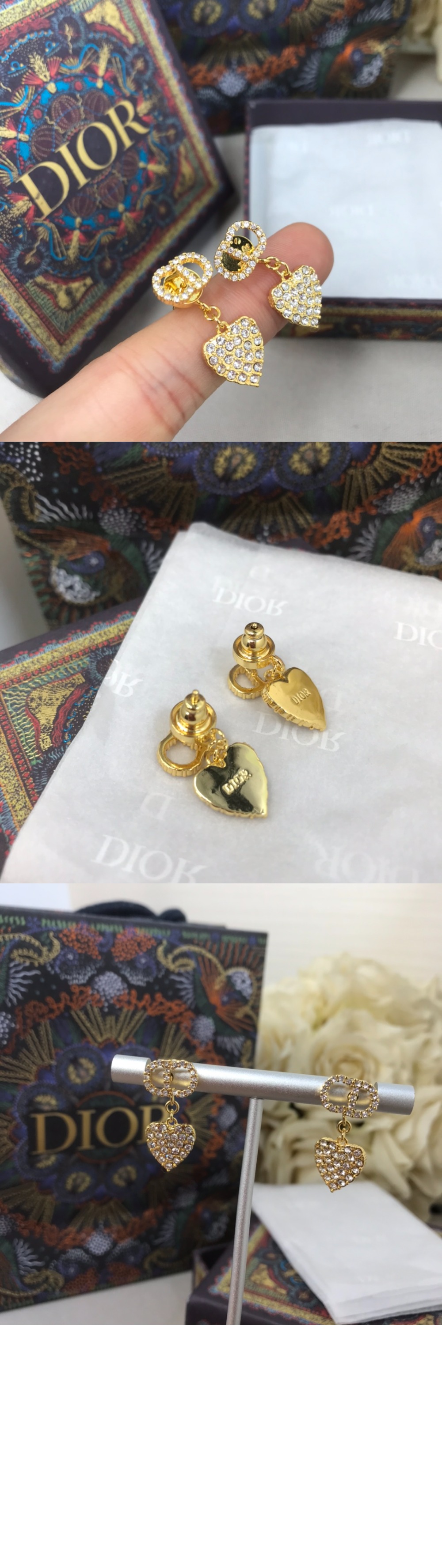 디올 CD 싱 귀걸이 E1146