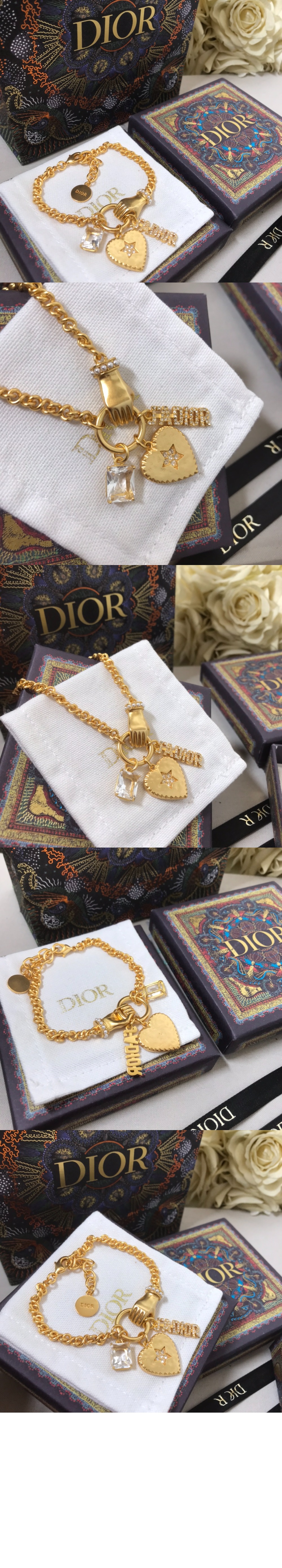 디올 Jadior 손바닥 팔찌 B1434