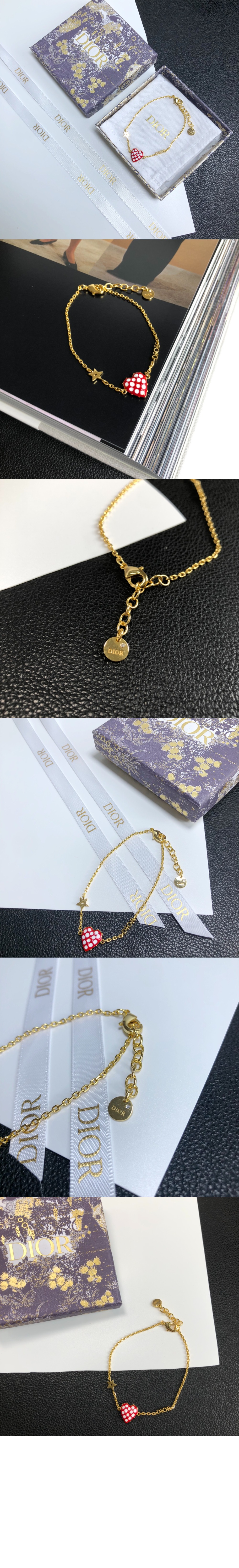 디올 하트 팔찌 B1259