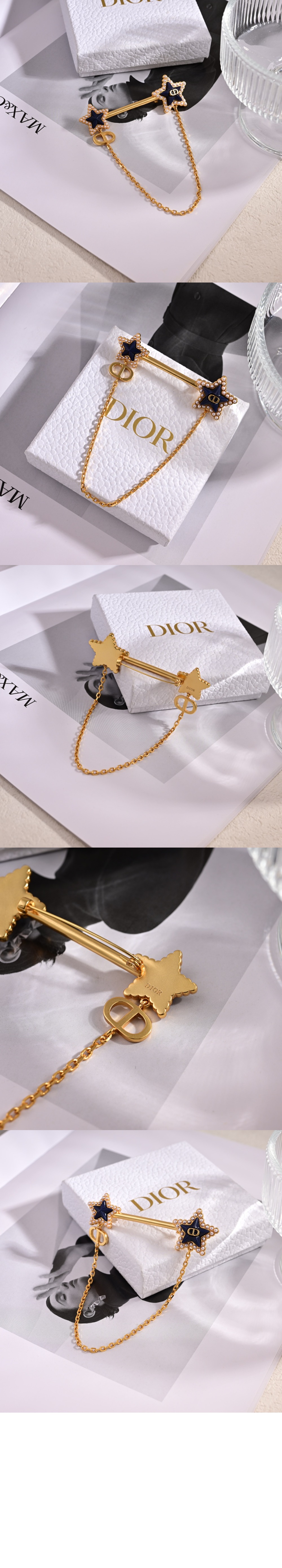 디올 Petit CD Lucky Baroque 브로치 V1423