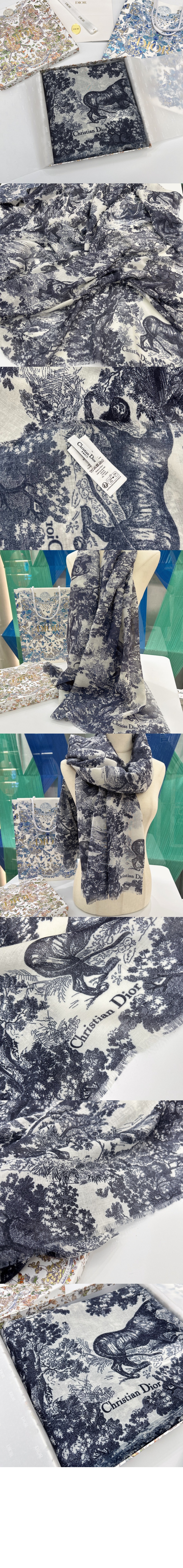 디올 Toile de Jouy Sauvage 스톨 34JOU