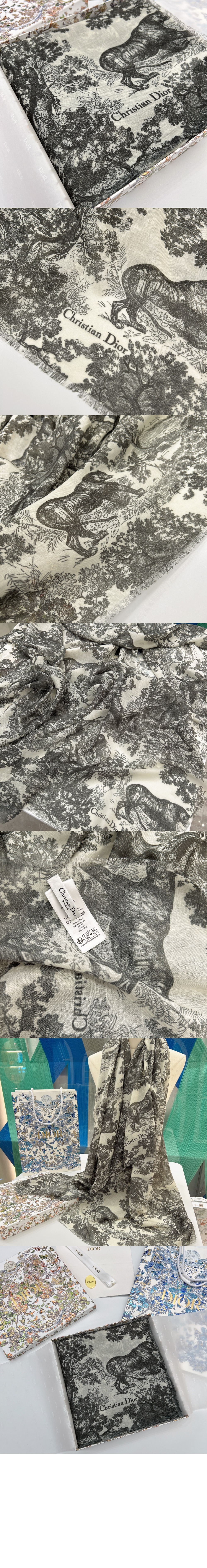 디올 Toile de Jouy Sauvage 스톨 34JOU