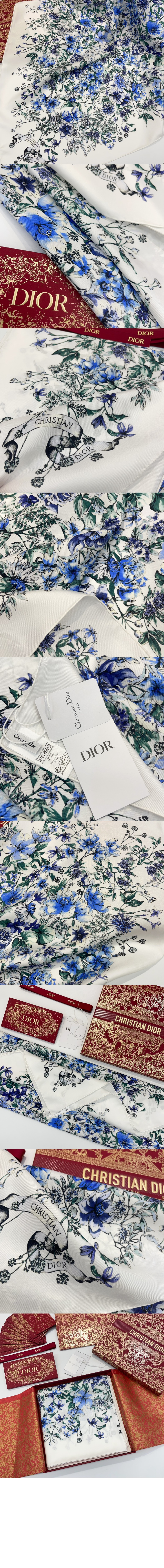 디올 스퀘어 스카프 35FCO