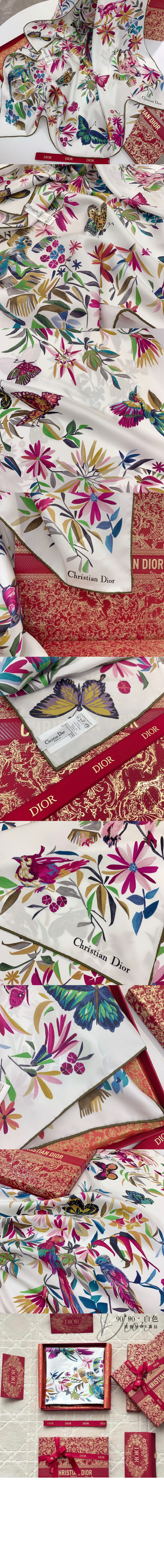 디올 스퀘어 스카프 41FAN