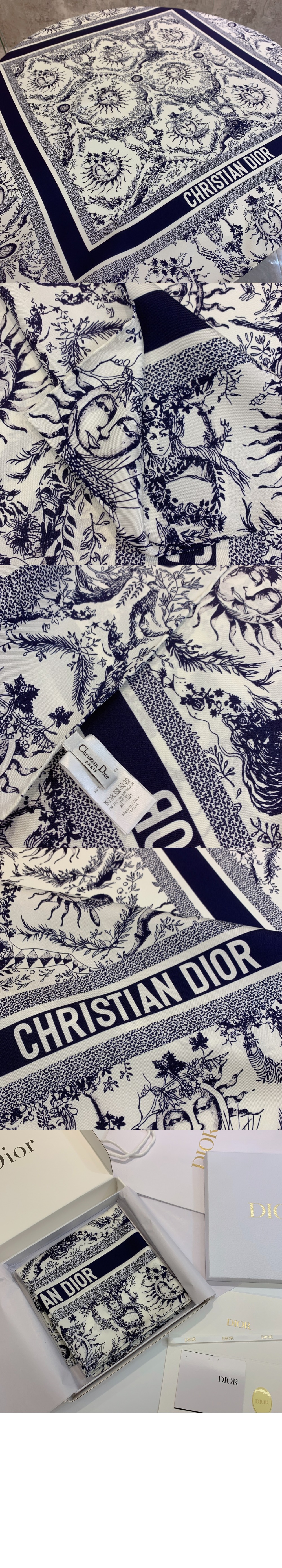 디올 까레 90 일 드 주이 스퀘어 스카프 42SOL