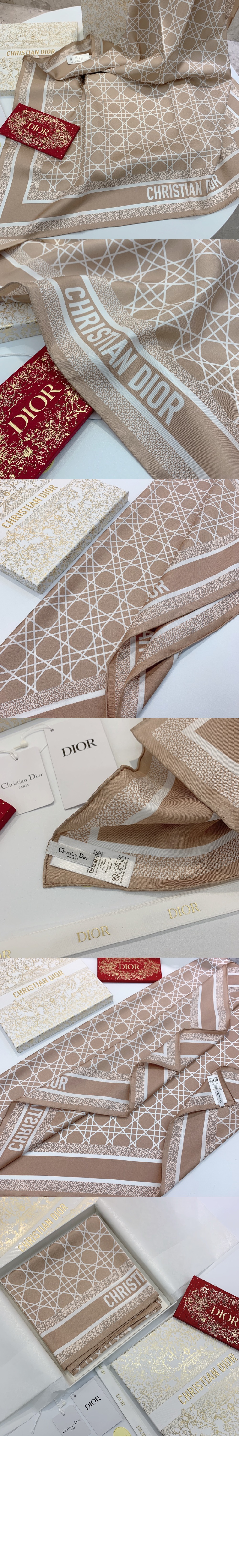 디올 CANNGE 35CAN 스퀘어 스카프