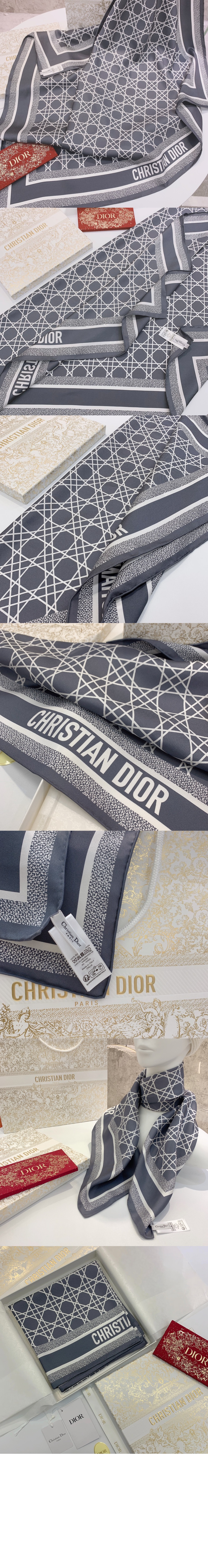 디올 CANNGE 35CAN 스퀘어 스카프