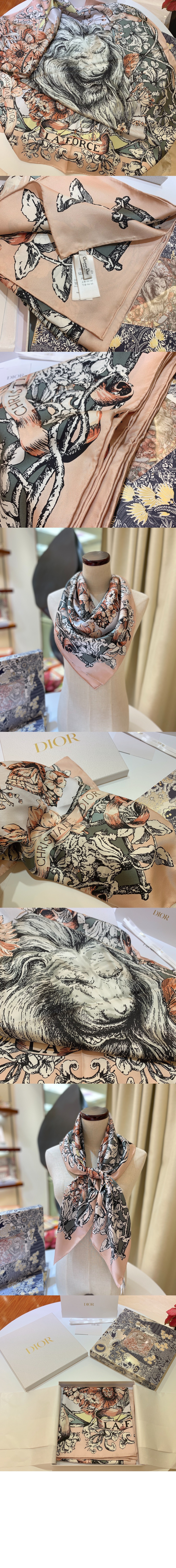 디올 스퀘어 스카프 90 21TAR