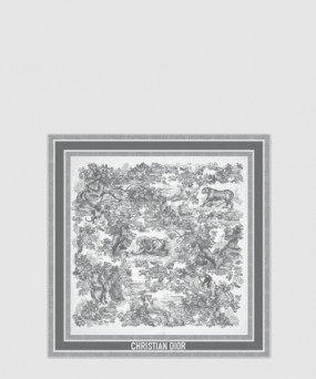 디올 Toile de Jouy Sauvage 90 스퀘어 스카프 15JOU