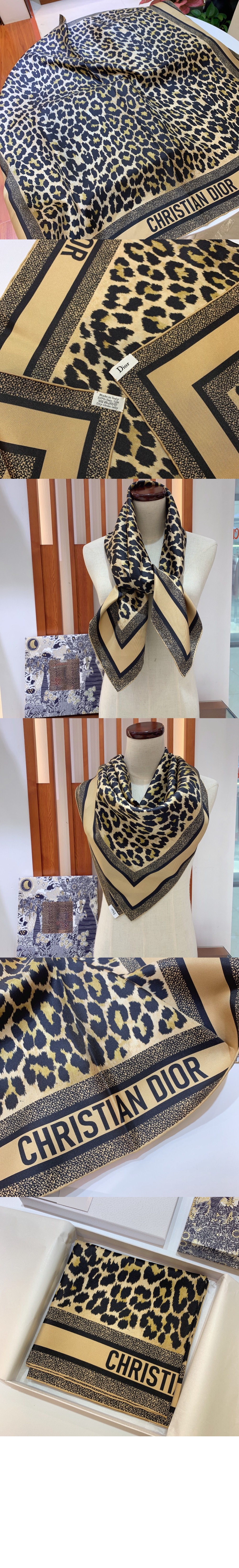 디올 twin 스퀘어 스카프 15LEO