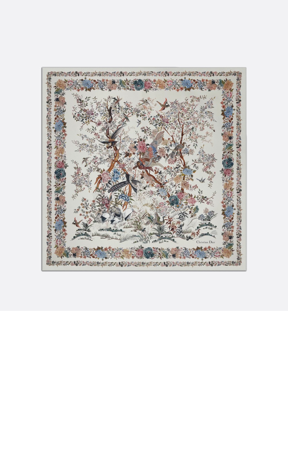 디올 Jardin d'Hiver 90 스퀘어 스카프 25JAH