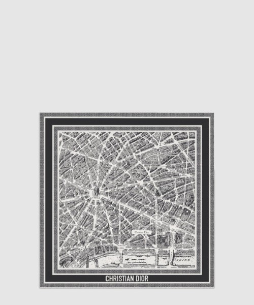 디올 Plan de Paris 90 스퀘어 스카프 32PAR