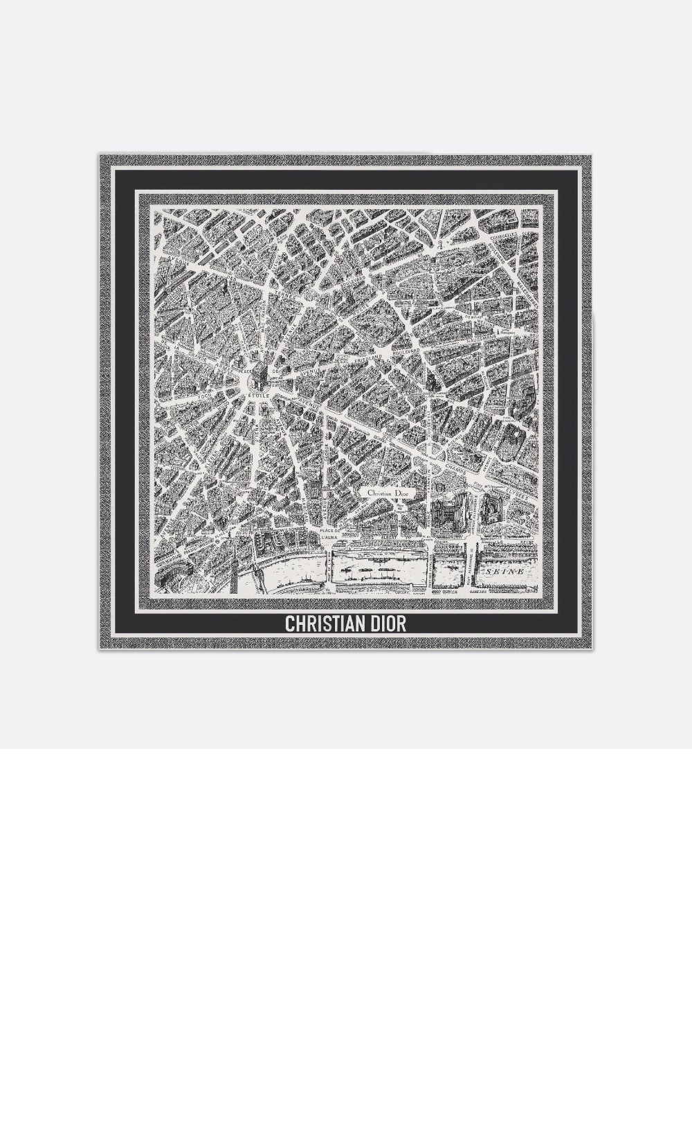 디올 Plan de Paris 90 스퀘어 스카프 32PAR