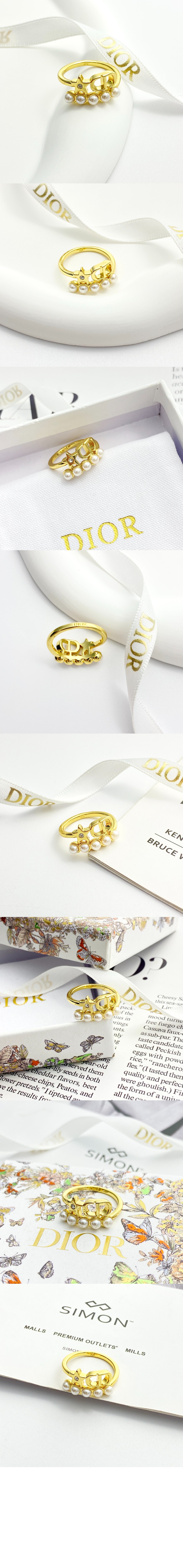 디올 Petit CD 반지 R2364