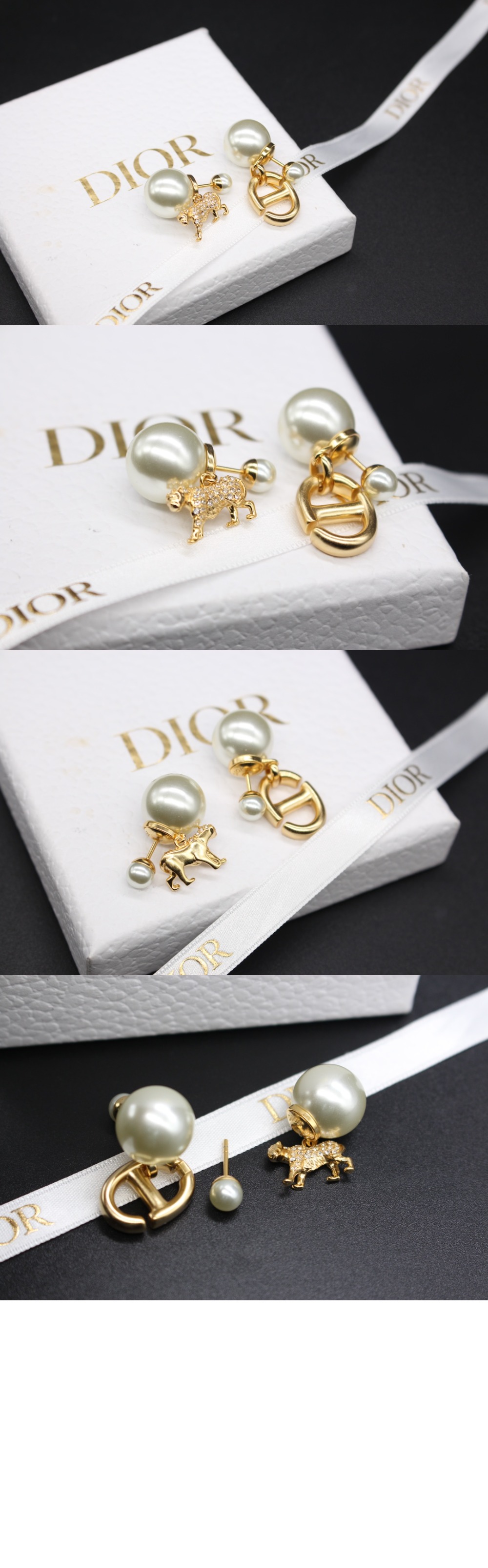 디올 Dior Tribales 호랑이 귀걸이 E2411