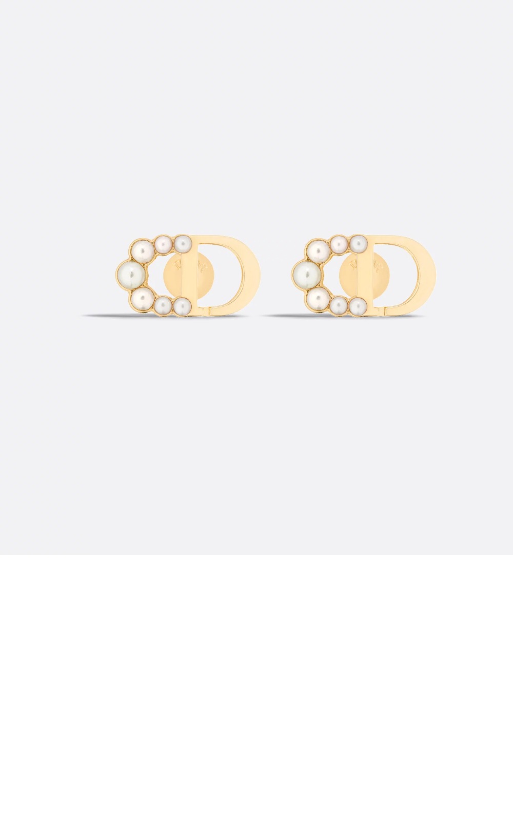 디올 Petit CD 미니 스터드 귀걸이 E3649
