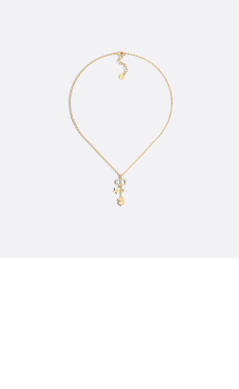 디올 Petit CD Lucky Charms 목걸이 N3128