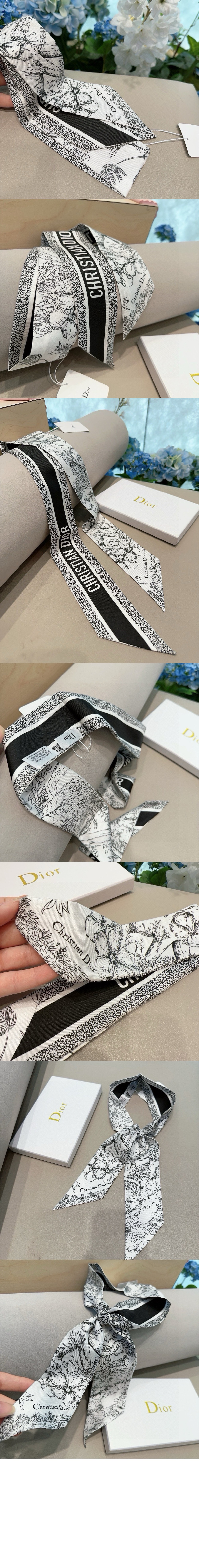 디올 미차 스카프 34JOU