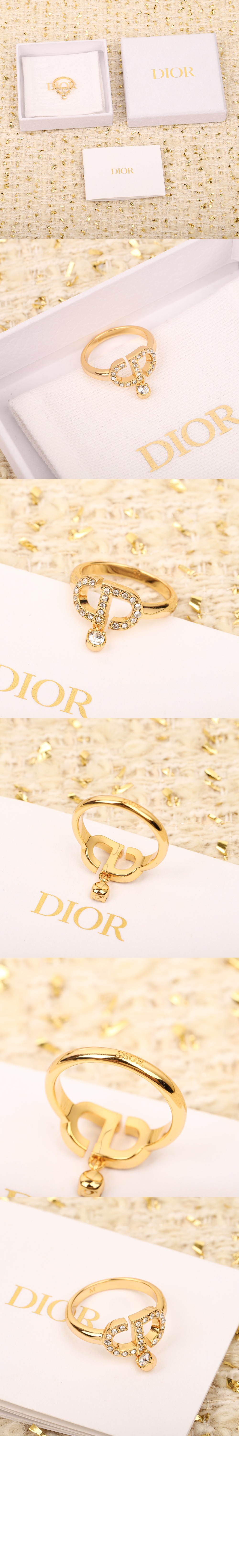 디올 쁘띠 CD 스터드 반지 R2232
