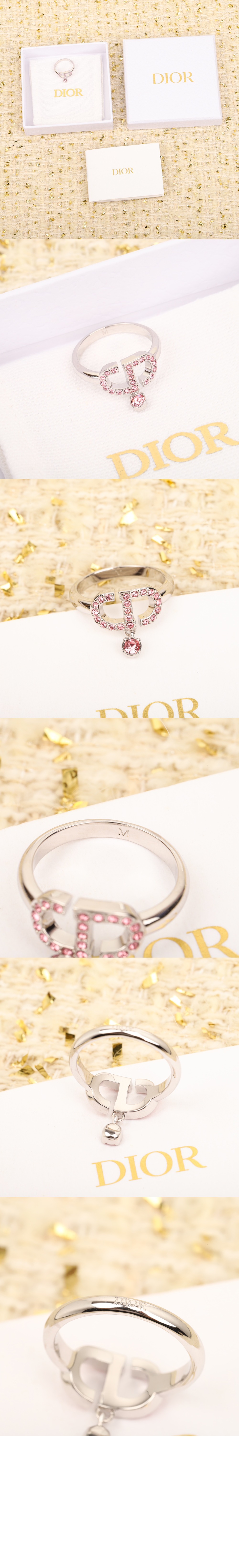 디올 쁘띠 CD 스터드 반지 R2232