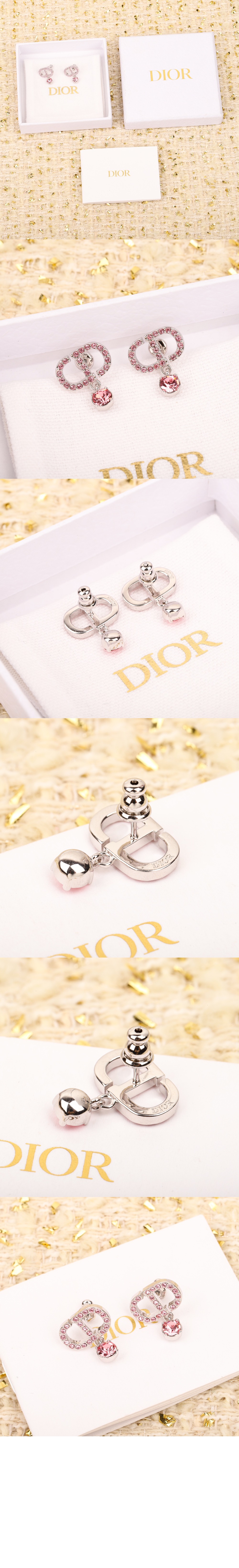 디올 쁘띠 CD 스터드 귀걸이 E3365