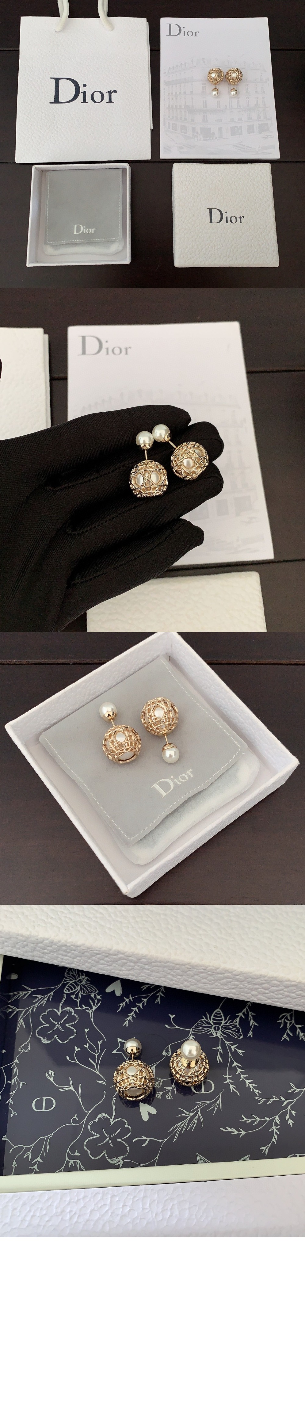 디올 트리발레스 귀걸이 E3109