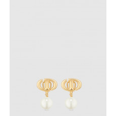 디올 CD Navy 클립 귀걸이 E1876