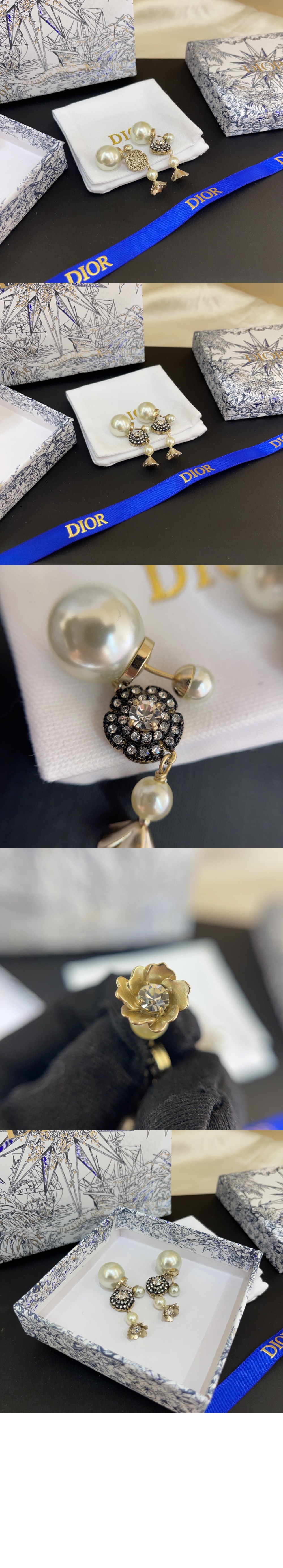 디올 트리발레스 귀걸이 E2383