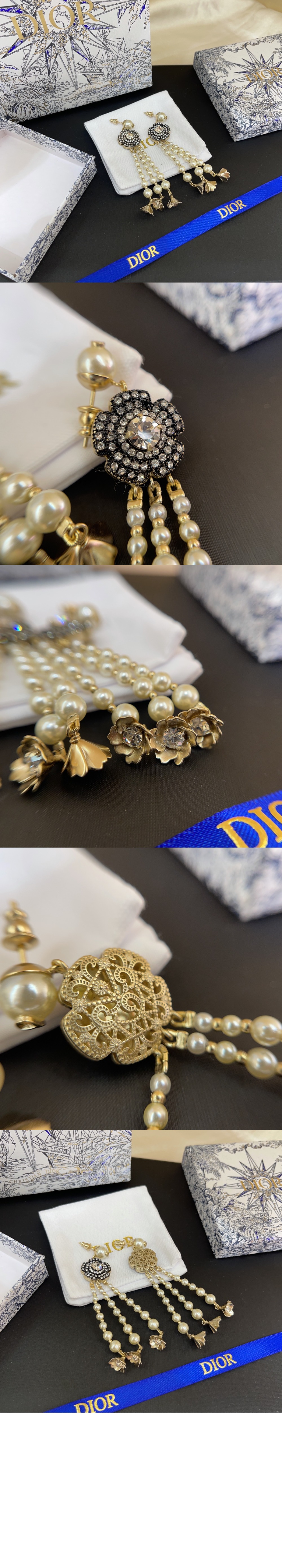 디올 트리발레스 귀걸이 E2419