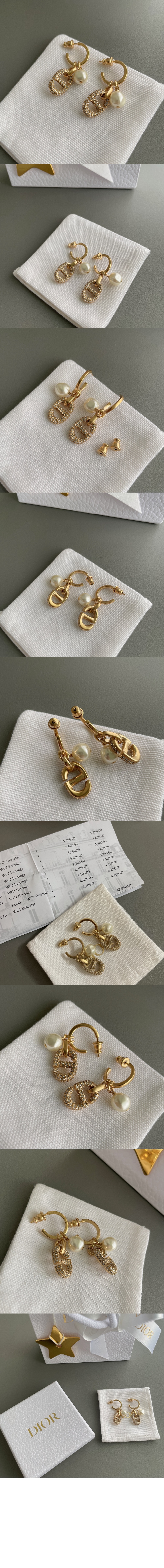 디올 CD Navy 귀걸이 E1646