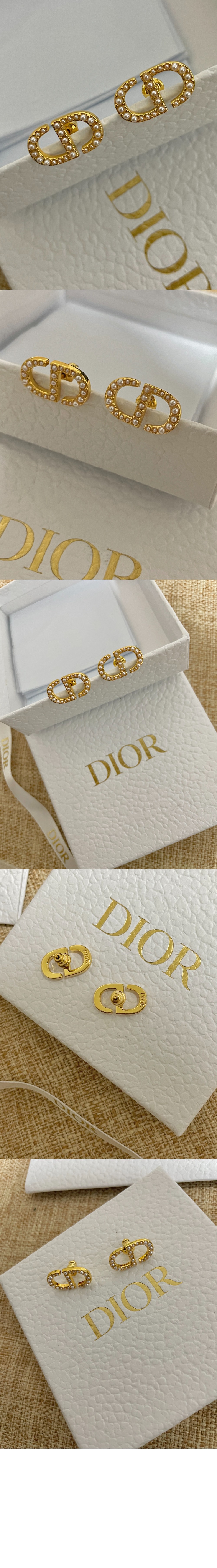 디올 쁘띠 CD 스터드 귀걸이 E1742