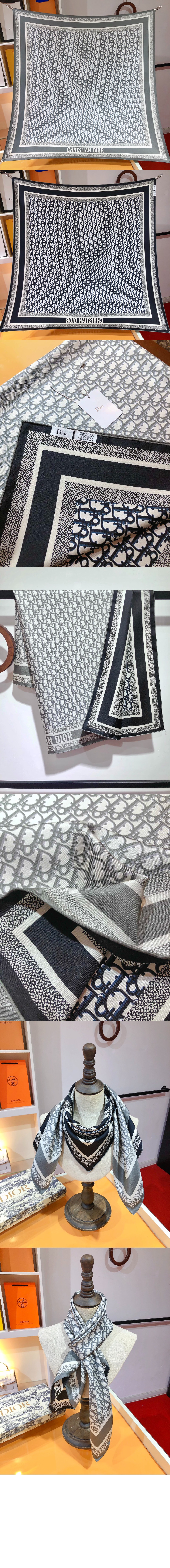 디올 Oblique 90 스퀘어 스카프 15DOB