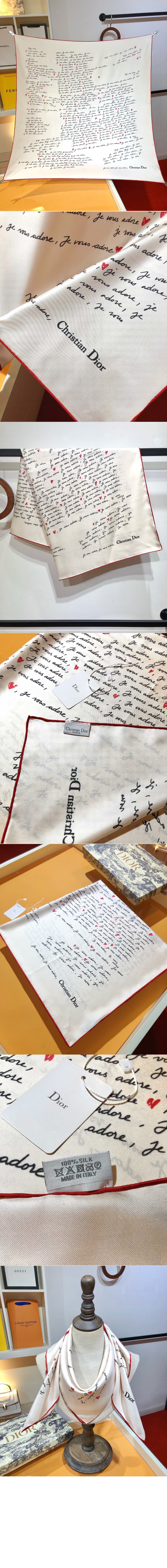 디올 90 스퀘어 스카프 45ADO