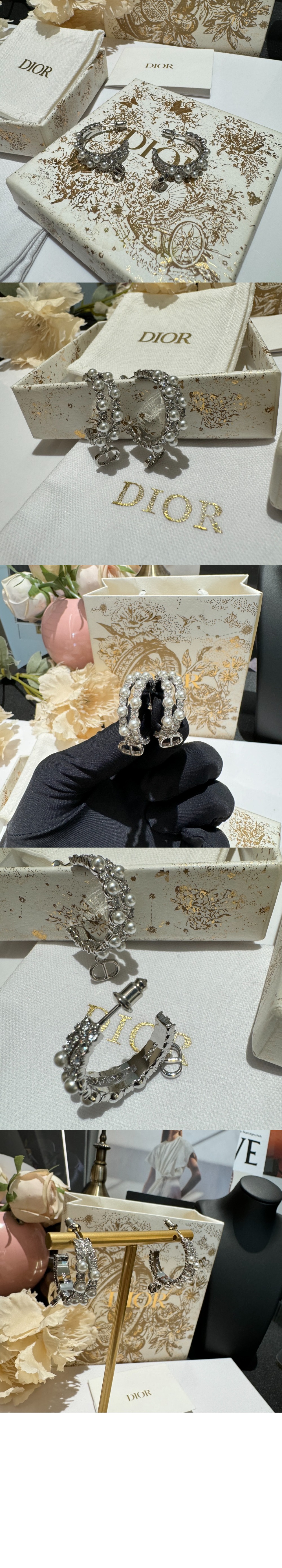 디올 Petit CD Treasure 귀걸이 E3285