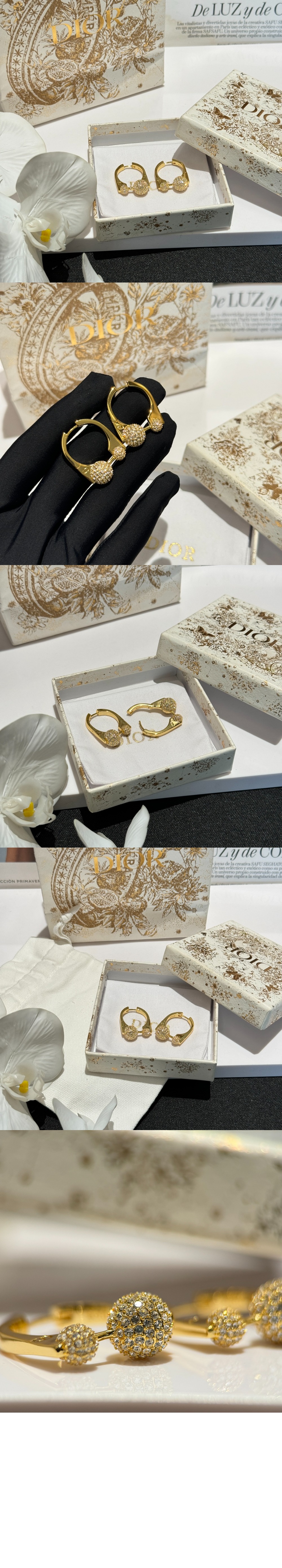 디올 미디엄 귀걸이 E3197